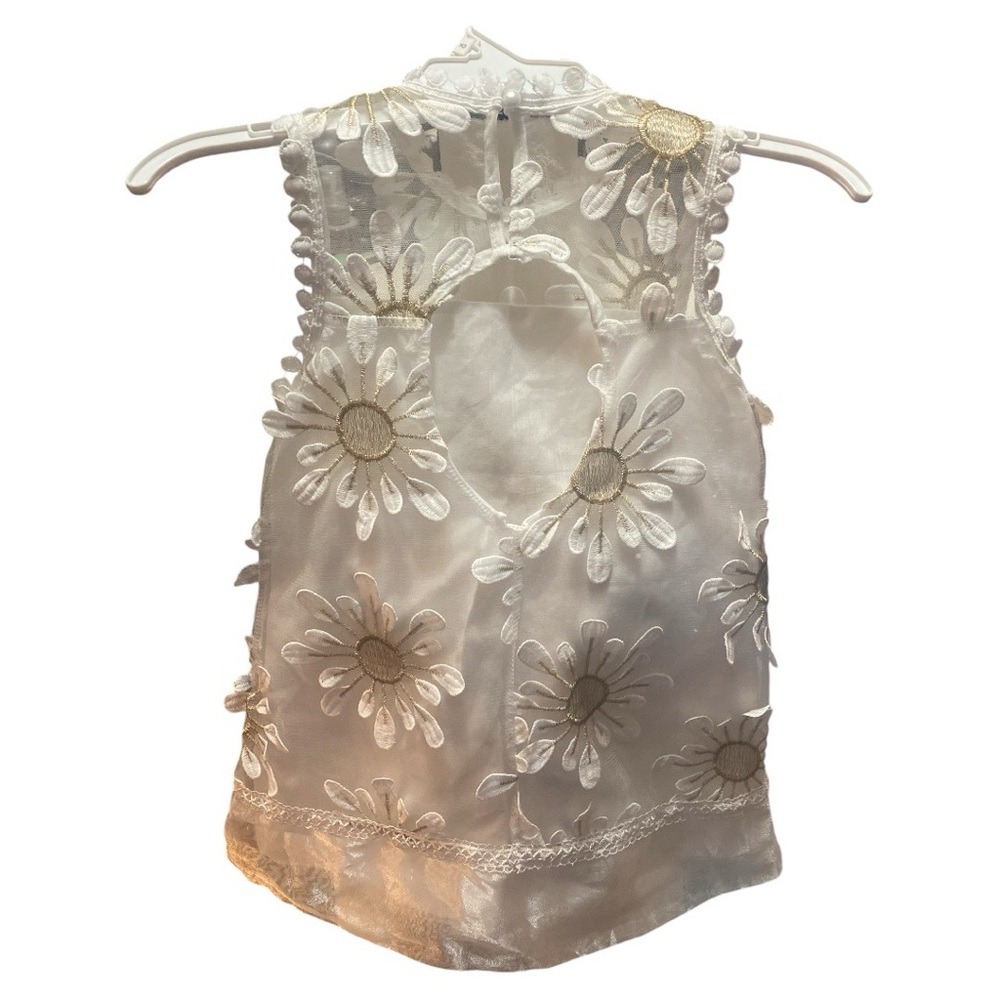 Girl's Sunflower Sleeveless Dress - Picture 2 of 6
